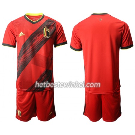 België Voetbaltenues Kind Thuis EK 2020 - SS (+ Korte broeken)